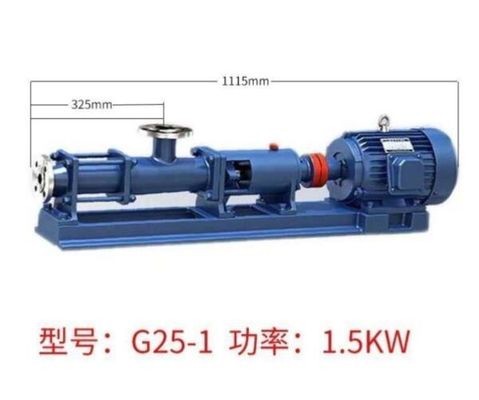 เดี่ยว G15-2 ปั๊มสกรูสแตนเลสน้ำเสียอุตสาหกรรม 1.2MPa